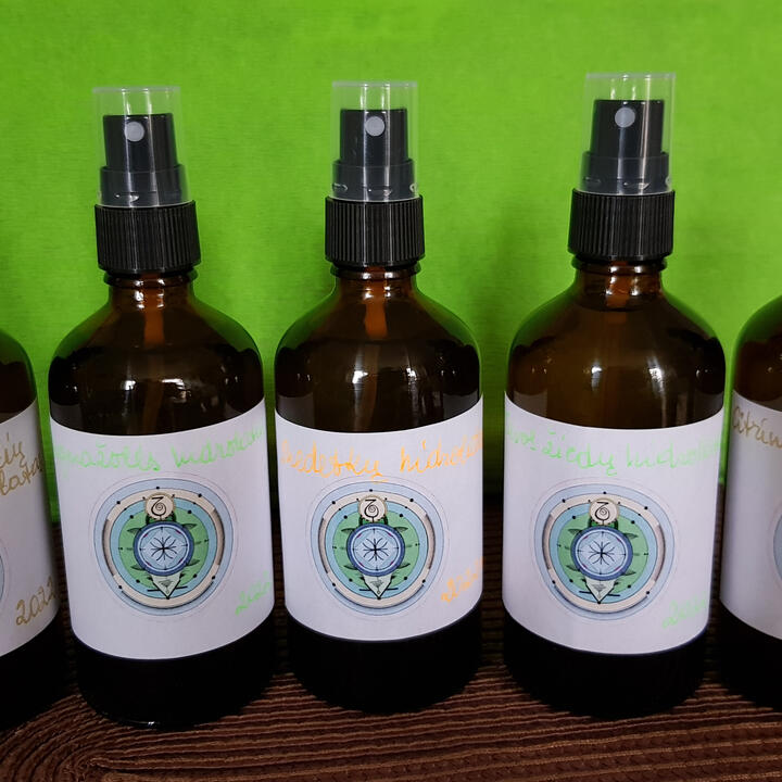 Ekologiškų hidrolatų gamyba. Asortimento nuotrauka